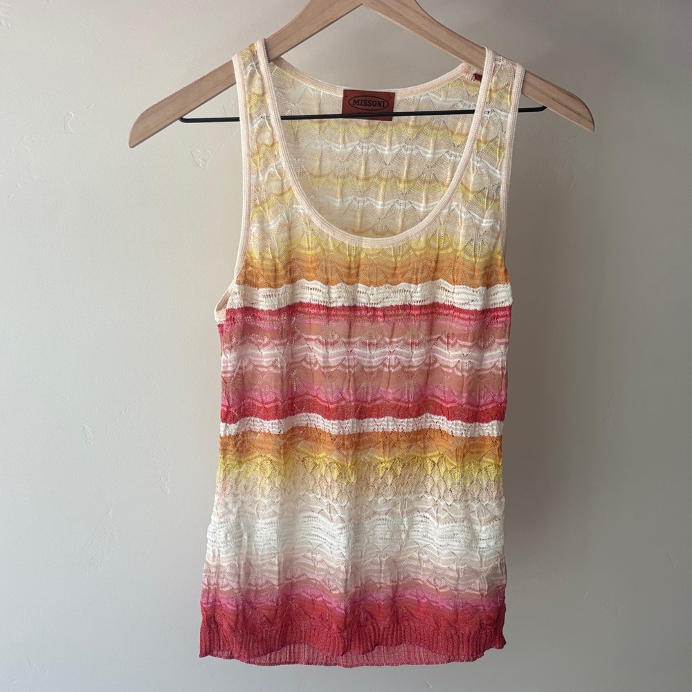 Missoni Vibrant Striped Tank Top